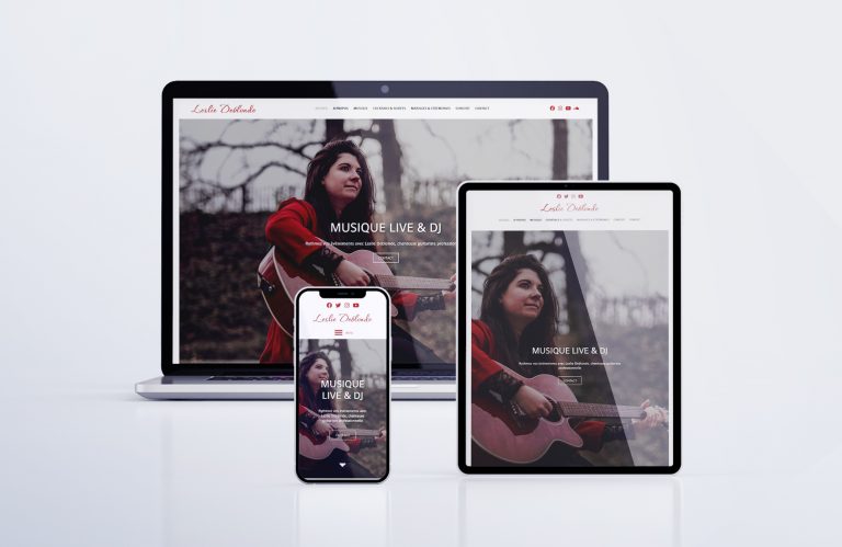 creation site web chanteuse musicienne