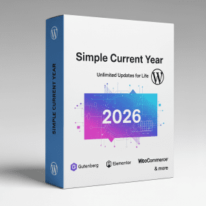 Plugin Wordpress Simple Current Year